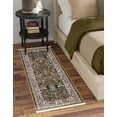 thumbnail image 6 of Unique Loom Narenj Collection Area Rug - Bristol (3' x 13' 1" Runner Green/Ivory), 6 of 7
