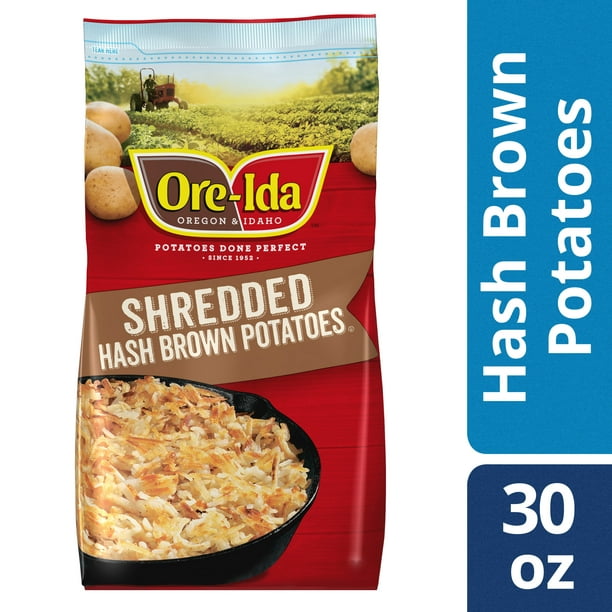 Ore-Ida Shredded Hash Brown Potatoes 30 oz Bag - Walmart.com - Walmart.com