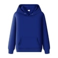 thumbnail image 1 of Sweat à Capuche Homme Automne Solide avec Poche Manches Longues Bleu TTTG, 1 of 3