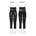 thumbnail image 2 of Women's MeMoi MSM-109 SlimMe Seamless High Waisted Capri Legging (Black 2X), 2 of 6