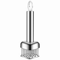 BUTOMKY Stainless Steel Meat Tenderizer with Ultra-Sharp Needle Blades - Heavy Duty Tenderizer for Steak, Chicken, Beef & Pork, Professional Kitchen Tool for BBQ & Marinade