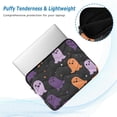 thumbnail image 2 of FORMRS 15-15.6 inch Laptop Sleeve Case Soft Carrying Quilted Computer Bag Cover, Halloween Orange Ghosts, 2 of 7