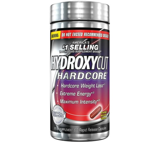 Hydroxycut Hardcore Weight Loss Dietary Supplement Pills, 60 Count