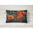 thumbnail image 2 of Carolines Treasures BDBA0007PW1216 Poppies by Daphne Baxter Fabric Decorative Pillow 12H x16W multicolor, 2 of 3