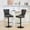 Black, variant on Adjustable Height Bar Stools, Pu Leather , Comfort For Home Pub And Kitchen (olive , Of 2 Modern , With Comfortable Back 2