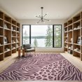 thumbnail image 2 of ODIKA Pink Cheetah Print Leopard Spotted Zebra Stripe Tiger Border for Master Suite, California King, Under Bed, Foldable Easy Care, 2 of 7