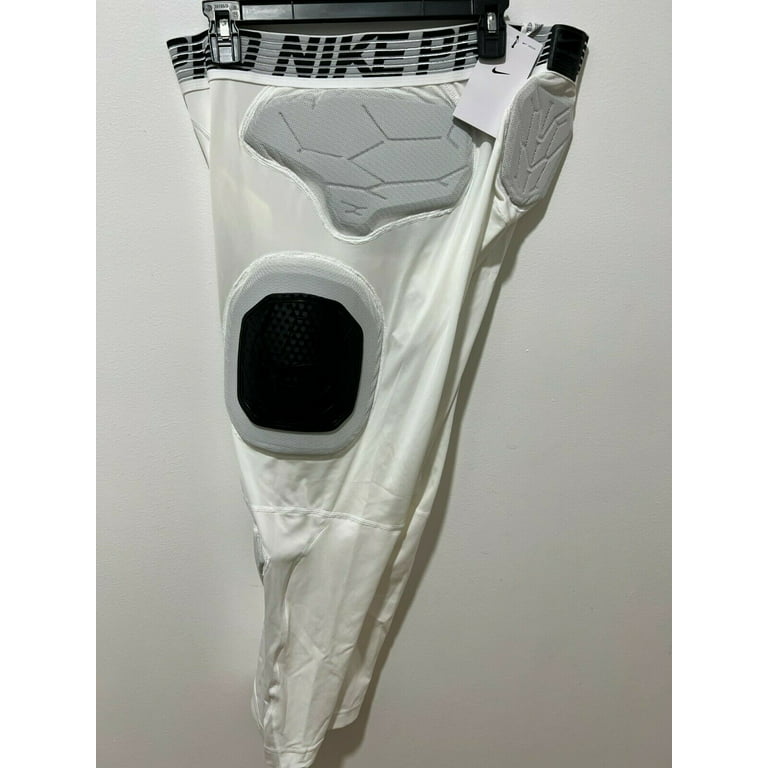 Nike Pro Mens Hyperstrong Hard Plate Football Tights 7 pads White