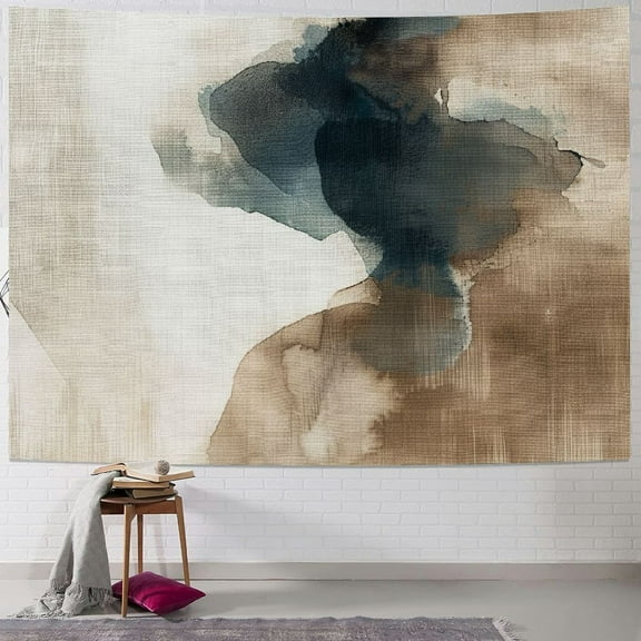 SHERONV Abstract Brush Strokes Tapestry Wall Hanging Unique Style for Home Decor Living Room Bedroom Dorm 40x30inch