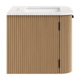 thumbnail image 6 of Zia 24" Wall-Mount Bathroom Vanity with Marble Sink in Natural, 6 of 11