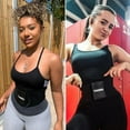 thumbnail image 6 of YIANNA Women Waist Trainer Belt - Slimming Sauna Waist Trimmer Belly Band Sweat Sports Girdle Belt Black-XL, 6 of 7