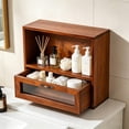 thumbnail image 4 of Wooden Desktop Organizer with Drawer, Mail and File Sorter for Office, Home, or School Desk Organization, 4 of 8