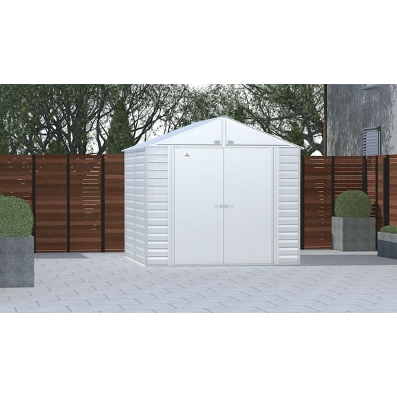 Arrow Select Steel Storage Shed, 8x8, Flute Grey