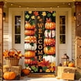 thumbnail image 2 of OutmaxHome Fall Theme Printing Door Cover, 35.4x70.8 Inch Vintage Decor Front Door Banner, Autumn Harvest Thanksgiving Halloween Front Door Decor, 2 of 6
