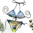 thumbnail image 4 of The Legend of Zelda Link's Awakening Women Bikini Set Sexy Two Pieces Halter String Swimsuit Triangle Briefs Tie Side Bottom, 4 of 7