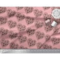 thumbnail image 2 of Soimoi Silk Fabric Pizza Food Print Fabric by the Yard 42 Inch Wide, 2 of 3