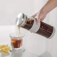 thumbnail image 4 of Cold Brew Coffee Maker and Tea Infuser, 27oz Glass Carafe, Stainless Steel Filter, 6-Cup Capacity, 4 of 7