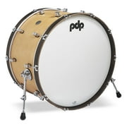 PDP Concept Classic 14x26 Natural Stain Kick Drum with Walnut Stain Hoops
