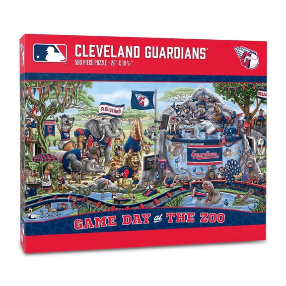YouTheFan MLB Cleveland Guardians Game Day at the Zoo Puzzle - 500 Piece