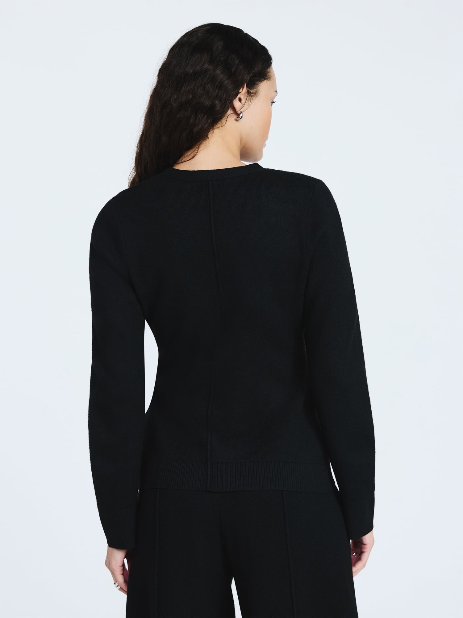 Scoop Women’s V Neck Cardigan Sweater with Long Sleeves, Lightweight, Sizes XS-XXL