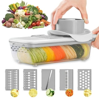 Vegetable Slicer Lychee 12 in 1 Food Chopper with Container Finger Protection for Veggie Fruit Salad Potato, Black