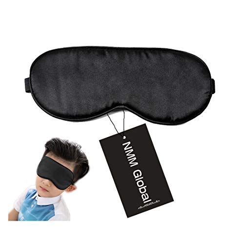 NMM Global 100 Natural Silk Sleep Eye Mask Kids, Cute Night Sleeping