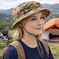 thumbnail image 6 of TOPTIE Vintage Boonie Hat Waterproof Classic Tactical Sun Hat for Hunting, Birding & Outdoor Adventure-Khaki, 6 of 7