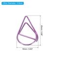 thumbnail image 2 of Uxcell 150 Pieces Metal Paper Clip Drop-Shaped with Box 1 Inch Light Pink for Crafts Organize Office Home, 2 of 4