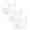 White, variant on Women Bras 3PC Front Closure Compression Bras For High Sports Everyday Wireless Bra Black M
