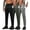 Black/Army Green/Light Gray, variant on BUYJYA Men's Sweatpants Joggers Jogging Workout Athletic Pants with Zipper Pockets 3 Piece Set for Running Gym Hiking