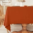 thumbnail image 2 of Luxurious 100% Pure Linen Tablecloth - Eco-Friendly, Durable, and Perfect for Every Occasion - Caramel 60x90 Inch, 2 of 7