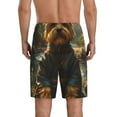 thumbnail image 5 of Cauagu Forest Creek Cute Dog Print Pajama Bottoms for Men Sleep Pajama Shorts Elastic Waistband Sleep Pajama Short Men's PJ Shorts -XX-Large, 5 of 6