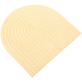 thumbnail image 1 of Dining Room Table Decor Plaster Food Tray Wave Lines Khaki 8.8×8.9×0.4in For Family 1Set, 1 of 4
