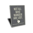 thumbnail image 3 of Not All Who Wander are Lost Novelty Decor, Metal Wall Sign - 10x14 Inches, 3 of 4