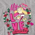 thumbnail image 2 of Hey Arnold Valentine's Day Helga I Hate You But Love You Men's Adult T Shirt, 2 of 5