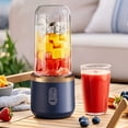 thumbnail image 6 of Portable Dual-Cup Blender, High-Speed Blender, USB Rechargeable, with 6 Blades And Safety Lock, Small Kitchen Appliance, Suitable for Kitchen, Home, Travel, Camping, Holiday Gifts, Etc, 6 of 13