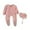 Pink, variant on QUOTAY Baby Girls Baby Romper Cute Warm Long Sleeved Furry Wrap Childrens Crawling Clothes with Cute Cap Grey,12-18 Months