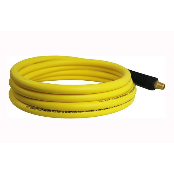 MaxWorks 80784 Hybrid Polymer 1/4" x 25 Ft Air Hose All Weather Lightweight No-Memory Non-Kinking 300 PSI Maximum