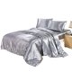 thumbnail image 1 of Drefeel Juego De Funda De Edredón Gris Tamaño Doble/Individual – Ropa De Cama De Plata Maciza De Calidad Hotelera – Lazos De Cremallera Ocultos Transpirable Resistente A Las Manchas – Juego De Funda D, 1 of 1