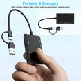 thumbnail image 3 of USB C USB 3.0 Multi Card Reader 6 in 1 Smart/MS/M2/TF/SIM/SD Picture Card Reader Emory Stick Pro Duo Adapter, 3 of 8