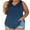 Dark Blue, variant on Aboser Plus Size Tank Tops for Women Trendy Tie Dye T Shirts Loose Fit V Neck Tanks Breathable Soft Sleeveless Basic Tees Casual Beach Vacation Shirt