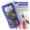 thumbnail image 4 of Multimètre Numérique Intelligent RMS AC/DC 600V NCV Ohm Anti-Brûlure Testeur Électricien Professionnel Portable, 4 of 7