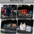 thumbnail image 3 of XYZCANDO Happy Raccoon Universal Trunk Mat 29" x 39", Washable Durable Trunk Carpet with Non-Slip Backing, Easy-Clean Stitched Edge Liner for SUVs, Sedans and Trucks, 3 of 7