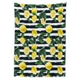 thumbnail image 3 of Ambesonne Modern Tablecloth Rectangular Table Cover, Fresh Lemons Striped, 60"x90", Hunter Green Indigo, 3 of 4