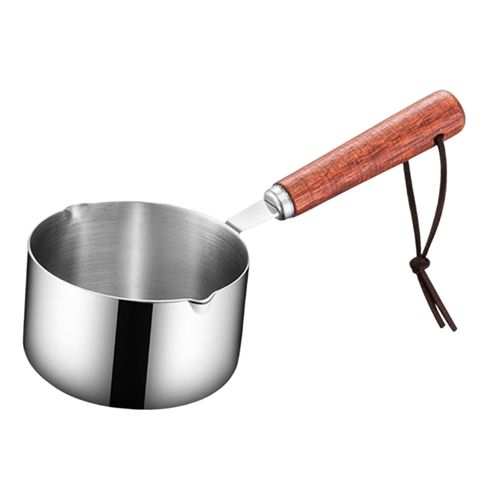 Small Pot Oil Sauce Pan Pour Spout Milk Pots Cooking Pans Reusable Non  Stick Wood Handle - AliExpress