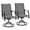 Dark Gary, variant on Patio Swivel Chairs Set of 2,Outdoor 360° Swivel Rocker Dining Chairs,Metal Armchair All Weather Resistant for Patio,Backyard,Balcony