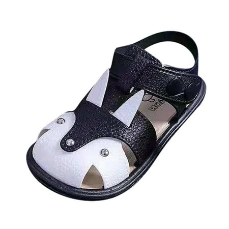 

Yinguo Children Kids Shoes Boys Girls Closed Toe Summer Beach Sandals Shoes Sneakers Black 24