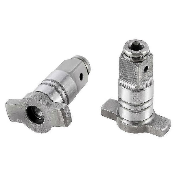 2Pc Compatible Impact Driver Anvil Assembly in Drill Head Housing,1/2' Square Drive to 1/4' Hex Female Socket Adapter