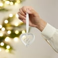thumbnail image 2 of Personalization Mall Our First Christmas Metal Heart with Rings Ornament, 2 of 5