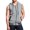 Gray, variant on Mens Tank Top Beach Movement Leisure Fashion Pocket Zipper Hooded Vest Sleeveless Coat