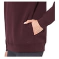 thumbnail image 4 of Mondetta Women's Cozy Fleece Active Crewneck Pullover Sweatshirt with Pockets (US, Alpha, Large, Regular, Regular, Dark Red), 4 of 4